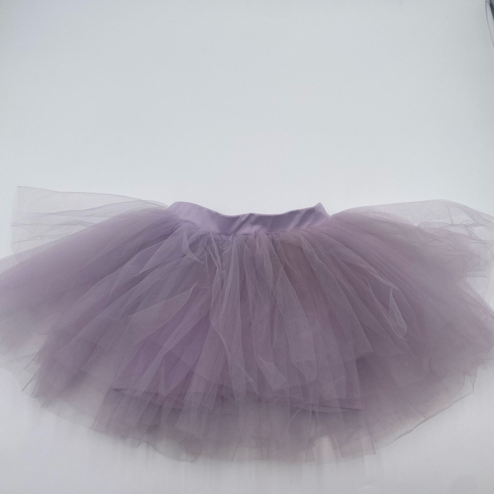 Elegant Purple Tulle Kids Dance Skirt